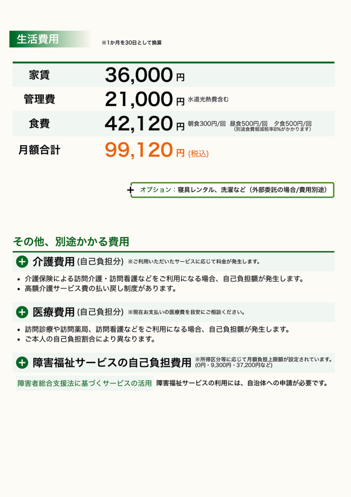 福島野田_ご利用プラン表